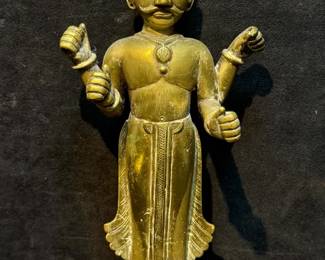 Bronze Statue of the Hindu God Vishnu