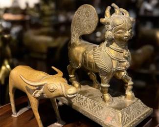 Hindu Divine Cow Goddess Kamadhenu Bhuta Cow Figurines