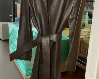 Italian Leather Trench Coat