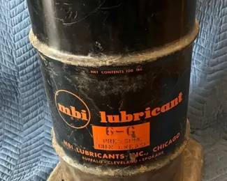 MBI Lubricant Barrel On Wheels