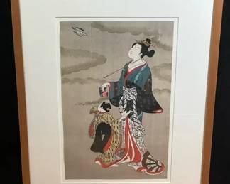 Ukiyoe woodblock print titled Hototogisu by Artist Furuyama Moromasa