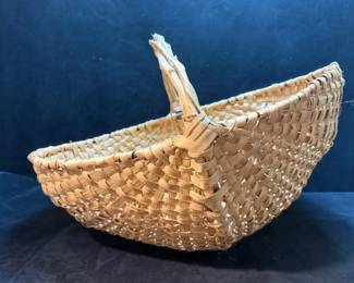 Rustic Large Buttocks Basket Handmade