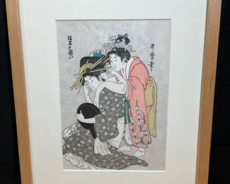 Beauties Making Up Kitagawa Utamaro