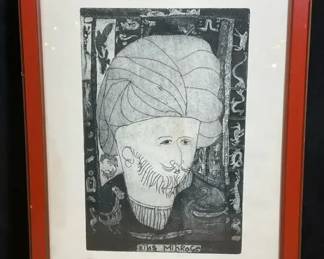 1960 Zagar Signed Art Piece