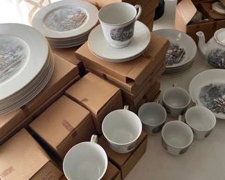 Avon Porcelain dishware, Currier and Ive