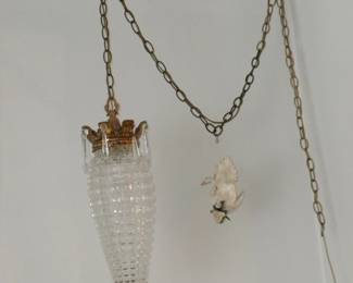 unique glass hanging lamp