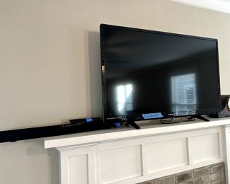 50" TV w/ remote and sound bar...(not a smart TV)