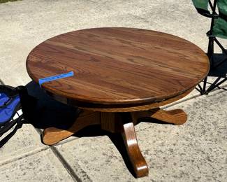 Large SOLID OAK coffee table (36" wide X 19" high)