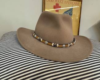Great Scala western style felt hat with fancy hat band