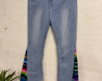 Fancy inlayed jeans just like the 60’s but by Lucky & Blessed size 20 long