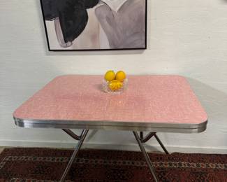 Pretty pink fifties formica table