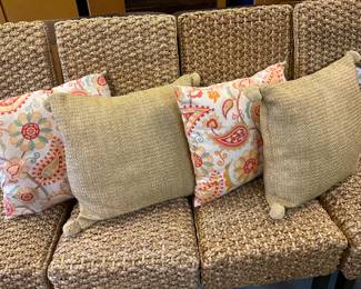 Set of four outdoor pillows