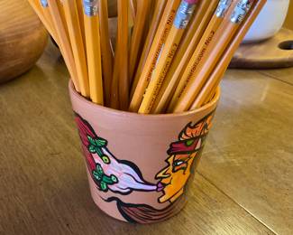 Small hand painted by Daniel Luna terracotta classic