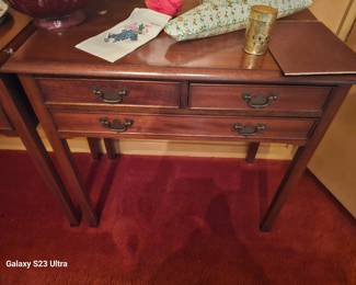 side tables, pair