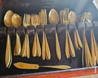 golden flatware