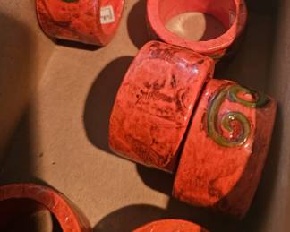 Retro napkin rings