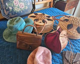 Groovy hats and purses