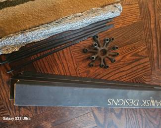 Danks candlestick holder with candlestick, lot