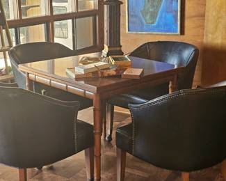 Close up of game table and chairs, great for your family 