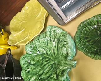 Vintage leaf dishes