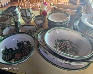 vintage set of dishes