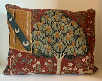 French tapestry pillow
