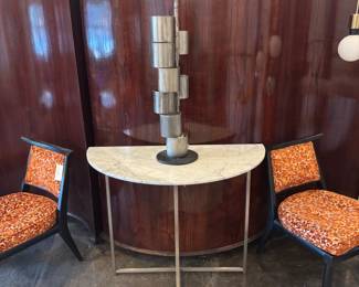 Gorgeous lamp. One of my favorites ever. Made by German trained metalsmith.