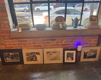 Lots of photography and mexican pottery.
