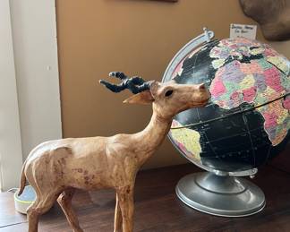 Leather Wrapped Antelope Figure~ $40.00