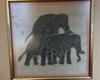 Elephant Etching~ $50.00