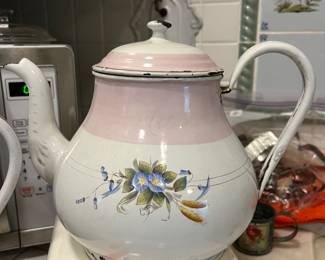French Enamelware Kettle