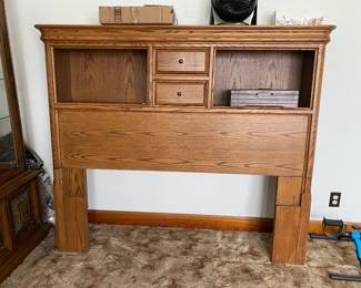 HEADBOARD FOR QUEEN BED W/FRAME, MATTRESS & SPRINGS