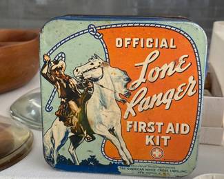 LONE RANGER TIN FIRST AID KIT