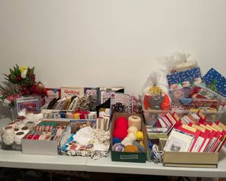 Craft supplies and sewing notions