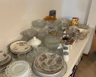 Plates, Glassware, Candy Dishes