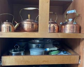 Pots, pans, and copper kettles