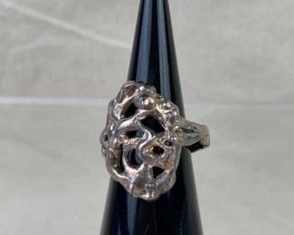 Brutalist Sterling Ring by Theo Designs New York