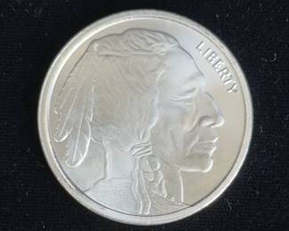 Liberty Buffalo Silver Round * One Troy Ounce 0.9999 Fine Silver
