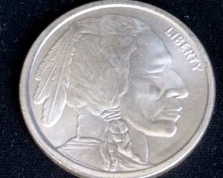 Liberty Buffalo Silver Round * One Troy Ounce 0.9999 Fine Silver