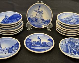 16~ Tiny 3” Plates From Denmark * Scenes Of Europe