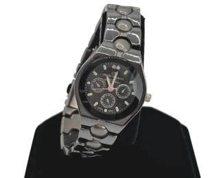 Charles Raymond Watch * Dark Luster Gray Metal Band