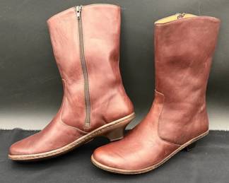Börn Mid-Calf Brown Leather Boots * Size European 40.5/ USA 9