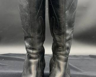 Frye Black Leather Boots * Made In Mexico * 7 1/2 B Women’s