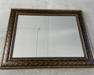 Large 30”x40” Beveled Mirror By Bassett Furniture * Gold~Toned Detailing * The Art Club By Piché