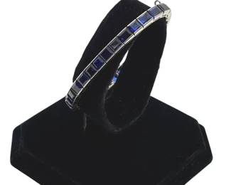Gorgeous Lab Created Sapphire 6.25” Bracelet!! STUNNING!!