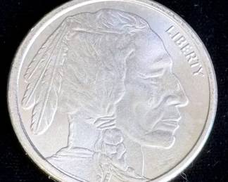 Liberty Buffalo Silver Round * One Troy Ounce 0.9999 Fine Silver