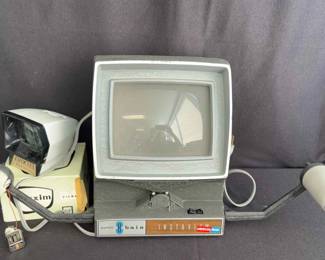 Super 8 baia 8mm Projector * Maxim Color Slide Viewer with Box