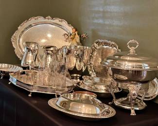 Beautiful silver serving pieces!