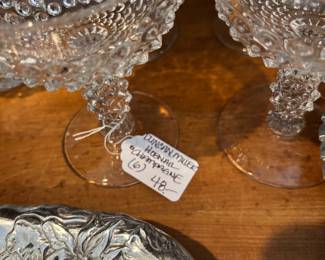 Duncan Miller Hobnail Champagne Flutes