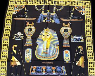 HERMES Tutankhamen scarf